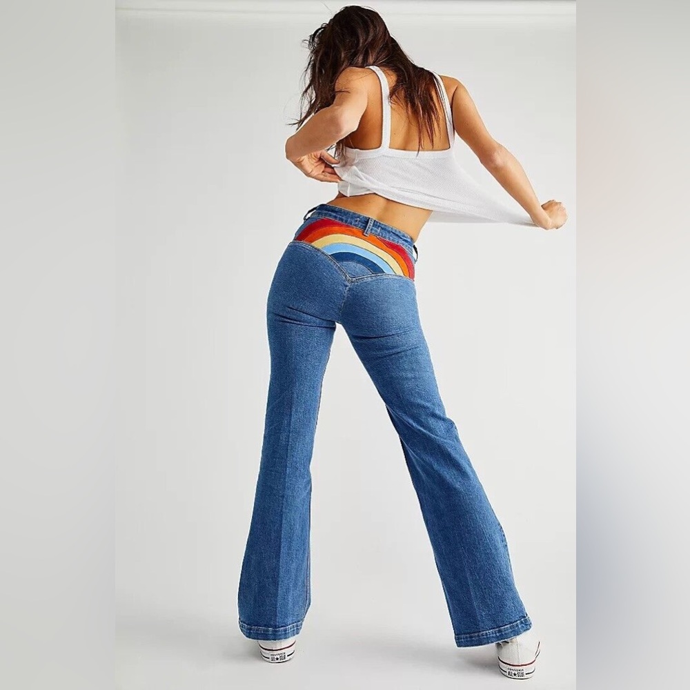 NWOT Free People somewhere over the rainbow